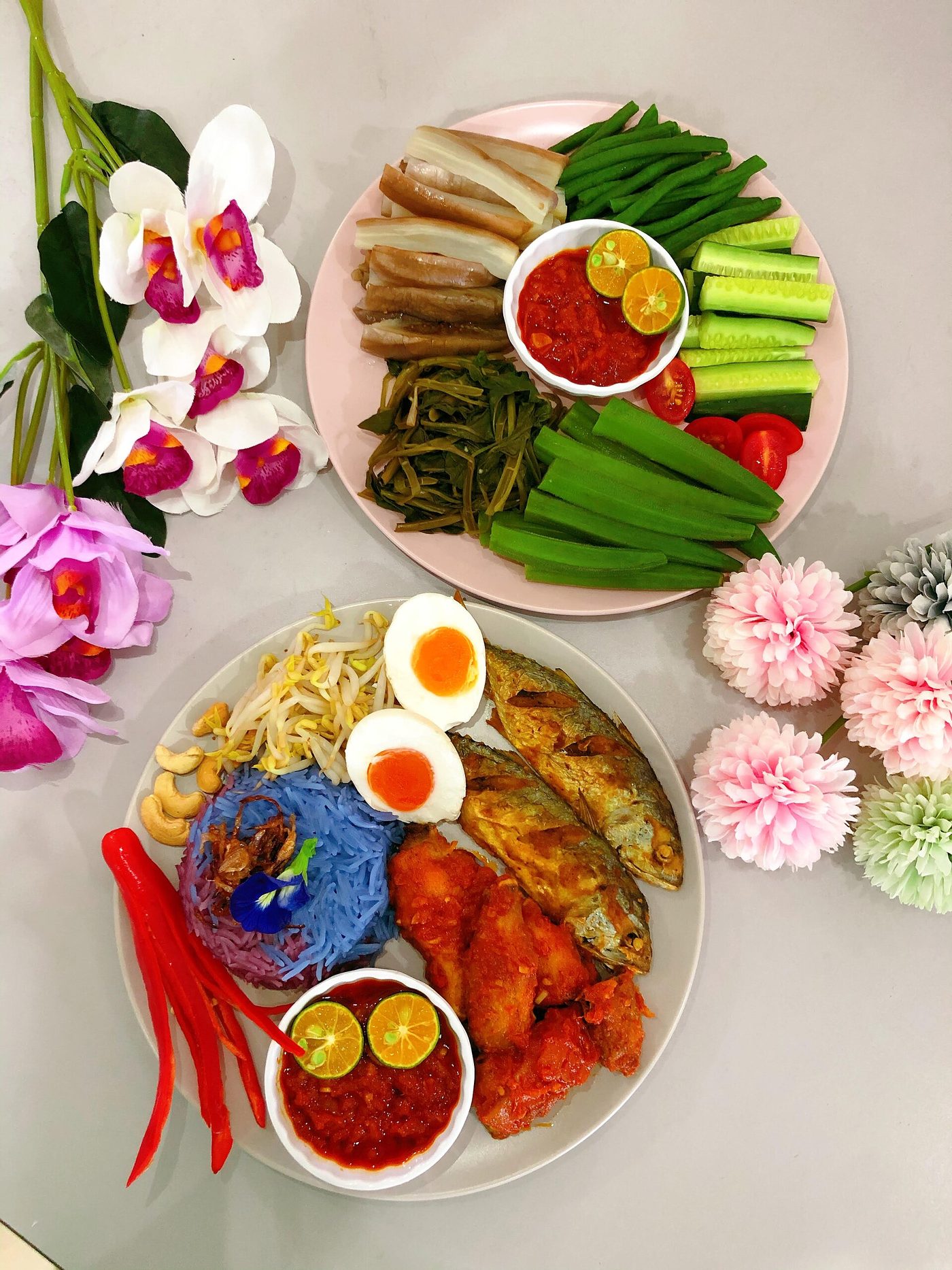 Nasi Kerabu — Kota Bharu food